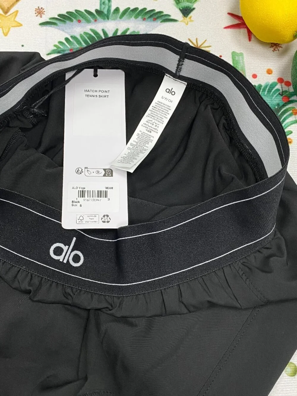🎿Alo Yoga Match Point Tennis Black Skirt Flattering Fit🥎Court-to-Street
